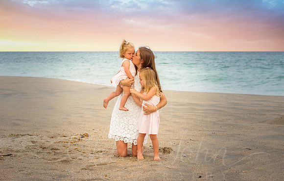 Mom pose with little ones