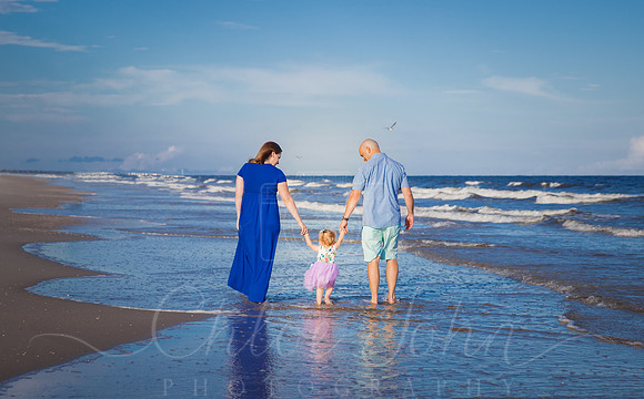 Walking away up the beach