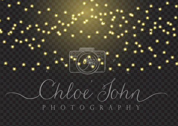 Sparkling Christmas lights background